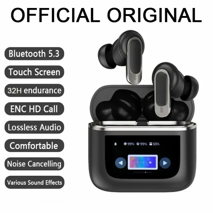 2024 Upgraded Smart Touch Screen Wireless Earbuds